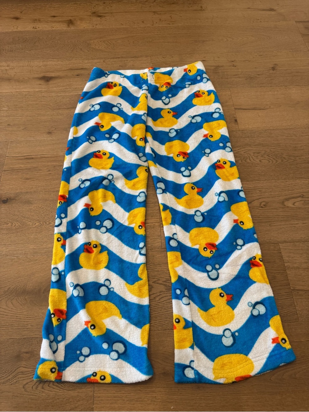 Bluenotes Blue, White & Yellow Duck Print Pajama Bottoms